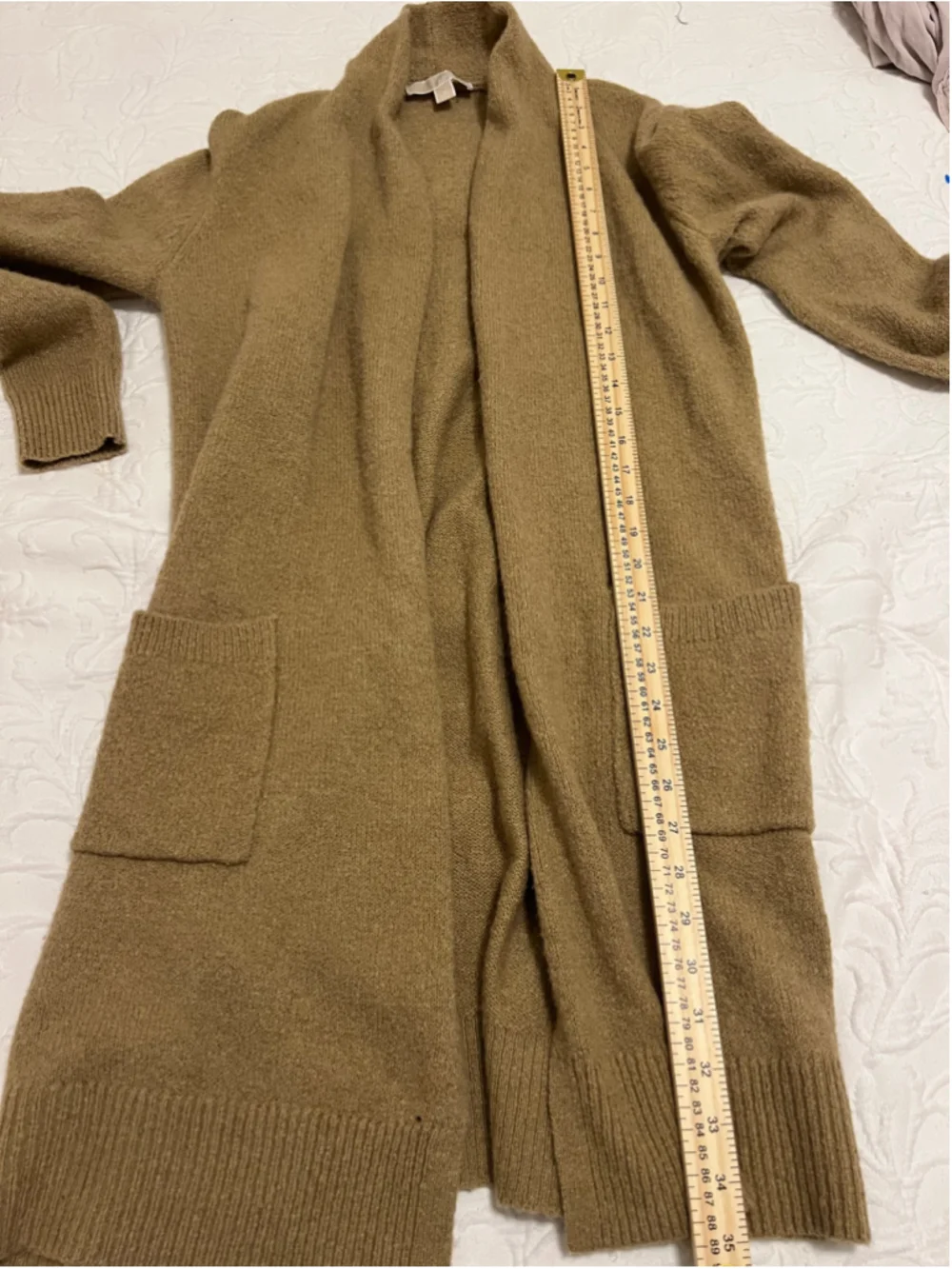Women's Michael Kors Cardigan Sweater Size S Khaki Open Front